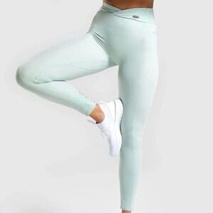 Gymshark Poise Light Green / Blue Leggings